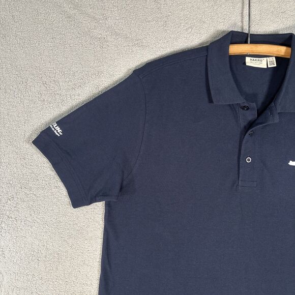 Hakro Men’s XL Polo Shirt‎ Cotton Navy Blue Zeppelin Retro Futurism Steampunk - Picture 6 of 14